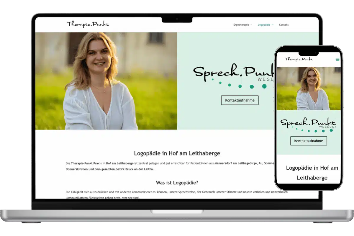 Homepage für niederösterreichische Logopädiepraxis.