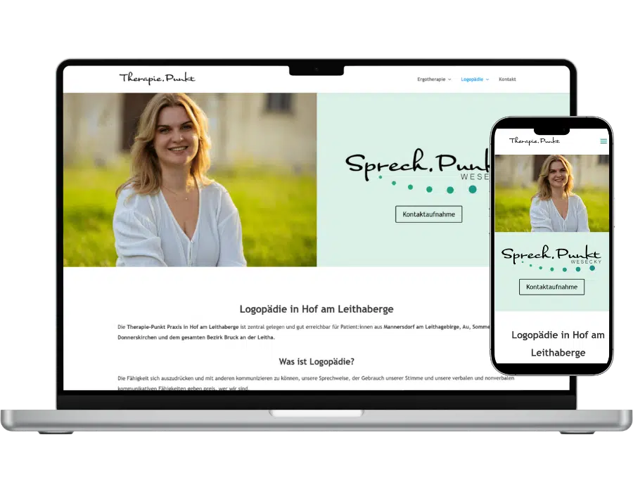 KuK Digital Webdesign Projekt Referenz (1) Website Referenz Therapie Punkt