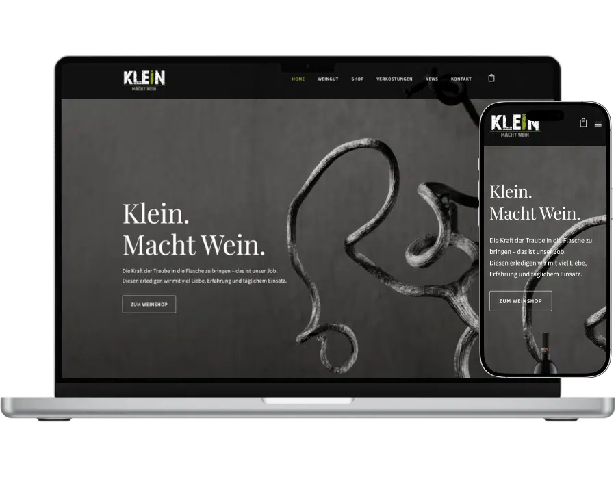 KuK Digital Webdesign Projekt Referenz (3) Referenz Weingut Klein