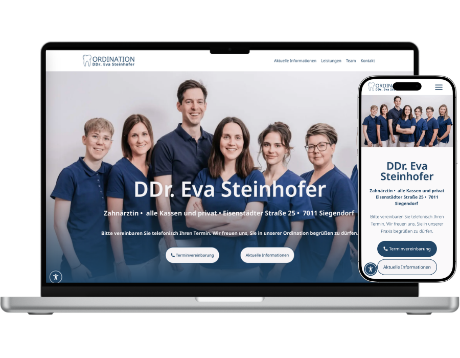 Website Projekt drsteinhofer.at