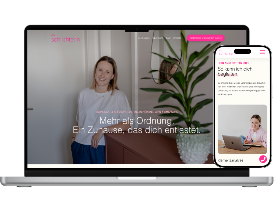 Website Projekt dieschlichterin.at